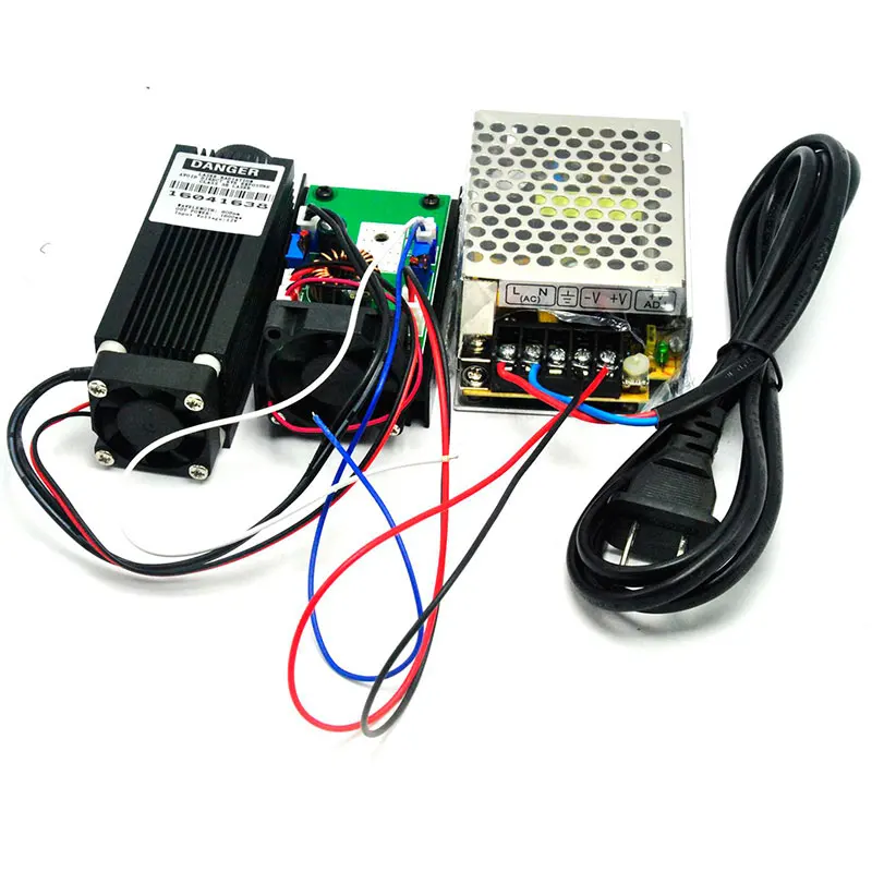 Focusable 800mW 980nm Infrared IR Laser Dot Module w 1W Diode LD & Fan & TTL 12V 3A Power Supply