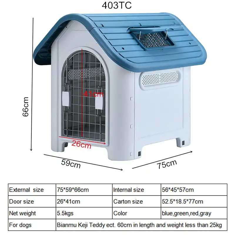 large plastic dog houses