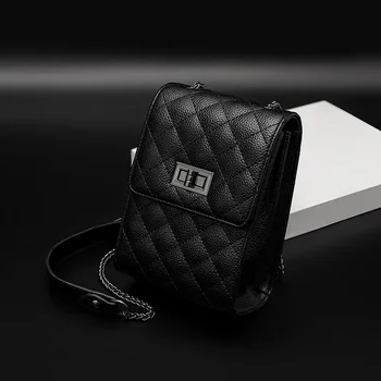 

New Mobile Phone Bag Lady Chain Fashion One-shoulder Messenger Bag Rhombus Small Fragrant Coin Purse Small Bag Portafoglio Donna