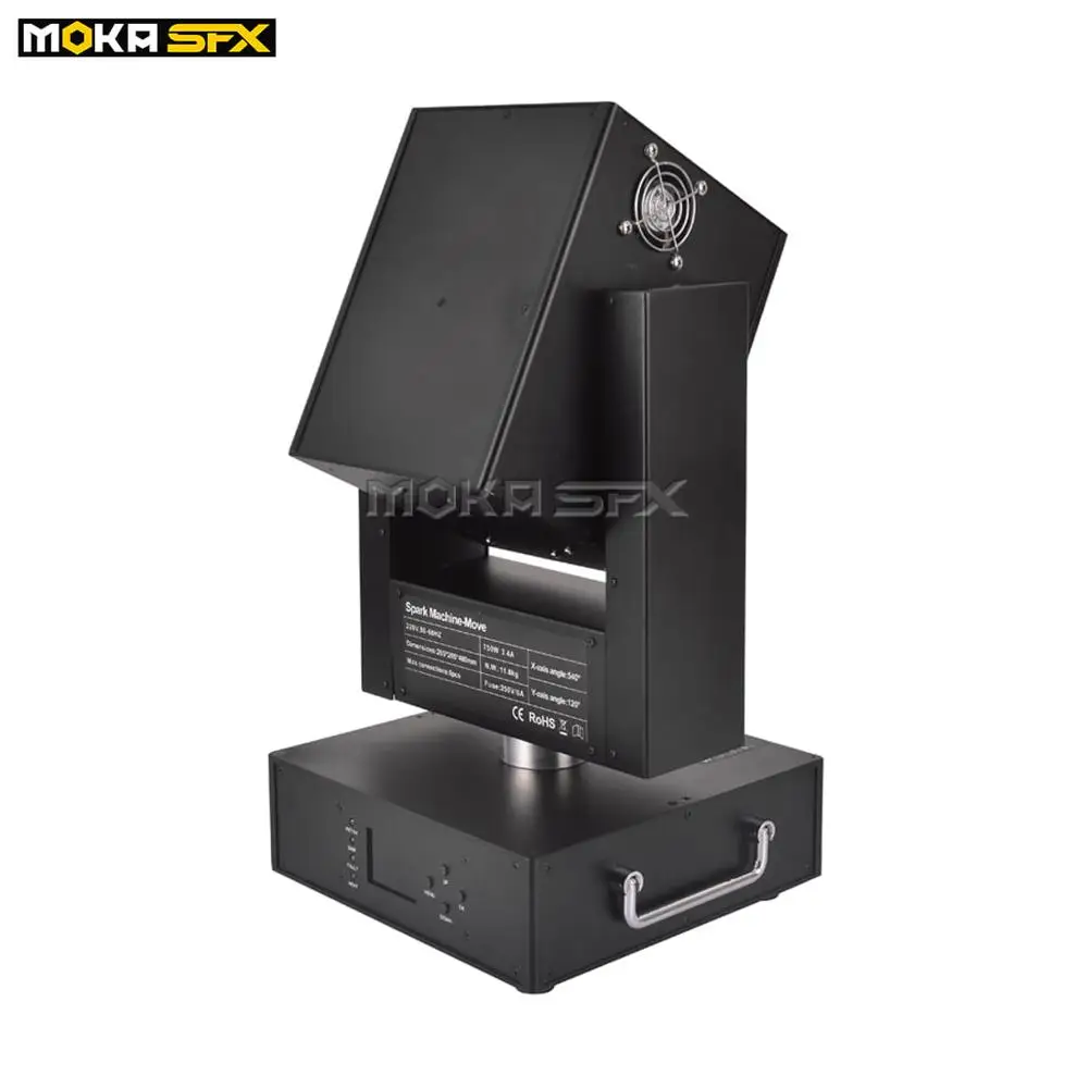 

6pcs/lot Moving Head Cold Spark Machine Spray 5 meters DMX Spark Machine for Wedding Party Decoration