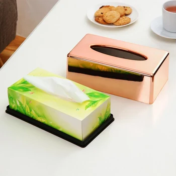 

Home Office Decor Storage Box Tissue Holder Cover Smooth Box Tissue