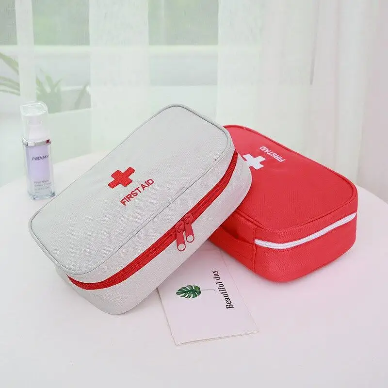 Portátil medio casa vacía Multi-capa de botiquín de primeros auxilios al aire libre bolsa Kit emergencia supervivencia Medine de viaje bolsa de rescate,