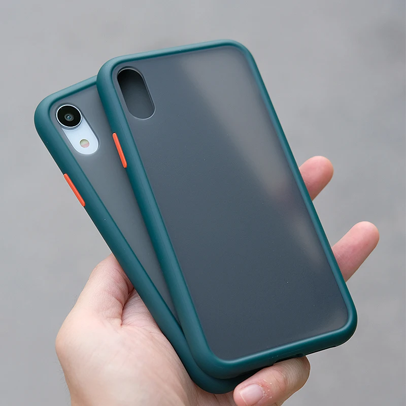Полуночный зеленый бронированный чехол для iphone 11 11Pro Max чехол для iphone 7 8 7Plus X XS Max XR противоударный чехол защитный чехол