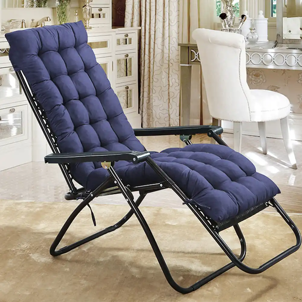 solid color cushion office chair seat cushions mat recliner rocking rattan  chair folding thick garden sun lounge seat cushion