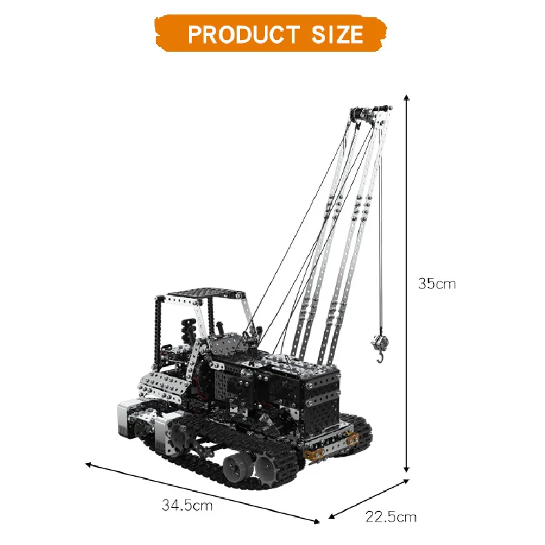 Newest 2.4G 10CH RC Crane DIY Stainless Steel Assemble Vehicle Dump Truck Metal RC Car Model Assembly Toys For Kids Newest 2.4G 10CH RC Crane DIY Stainless Steel Assemble Vehicle Dump Truck Metal RC Car Model Assembly Toys For Kids