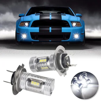 

Car LED Headlights Auto 2Pcs H7 Fog 12V 880LM 6000K Lamps Bulbs Replacement