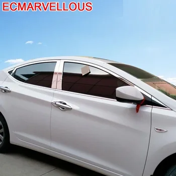 

Auto Window Automobile Chromium Modified Car Styling Accessories Protecter Sticker Strip 12 13 14 15 16 FOR Hyundai Elantra