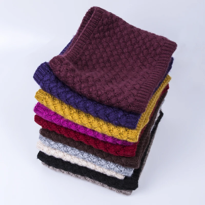 YEABIU, Модный зимний теплый шарф для женщин и мужчин, вязаный шарф-воротник для мужчин и женщин, удобный плотный бархатный шарф