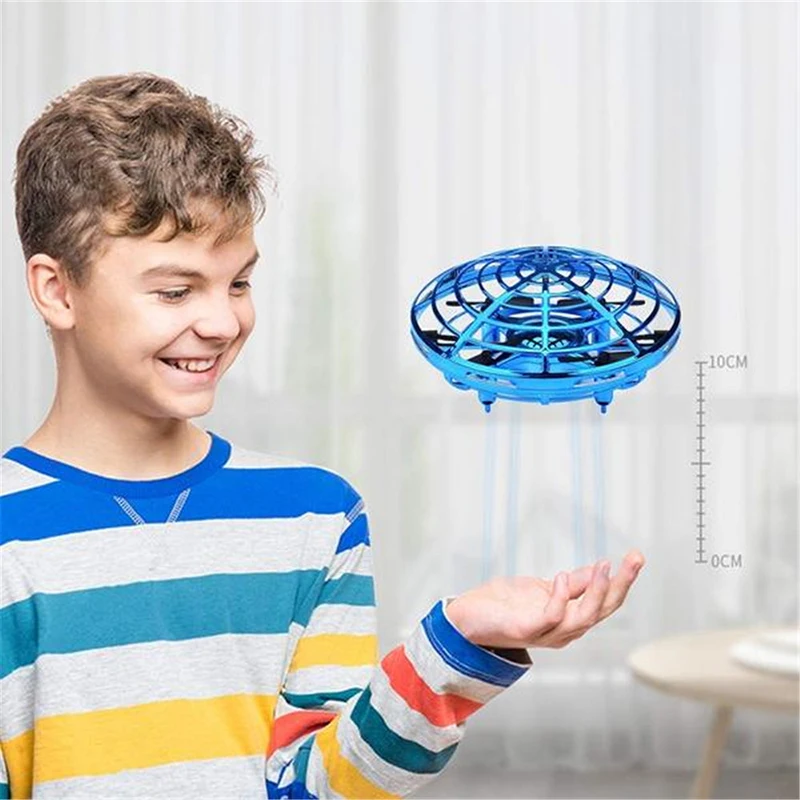 Мини летающий вертолет НЛО Радиоуправляемый Дрон ручной зондирующий самолет электронная модель Квадрокоптер flayaball игрушки маленький Дрон для детей