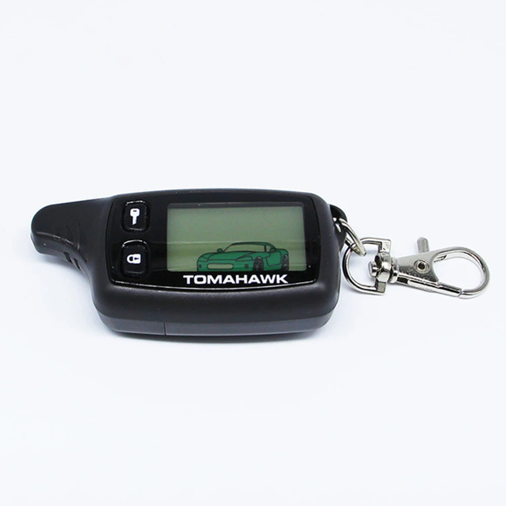 HMOCNV LCD Anti-theft Lock Privacy Protection Security Keyless Entry Remote Control Car Key Fob Double-sided TW9010