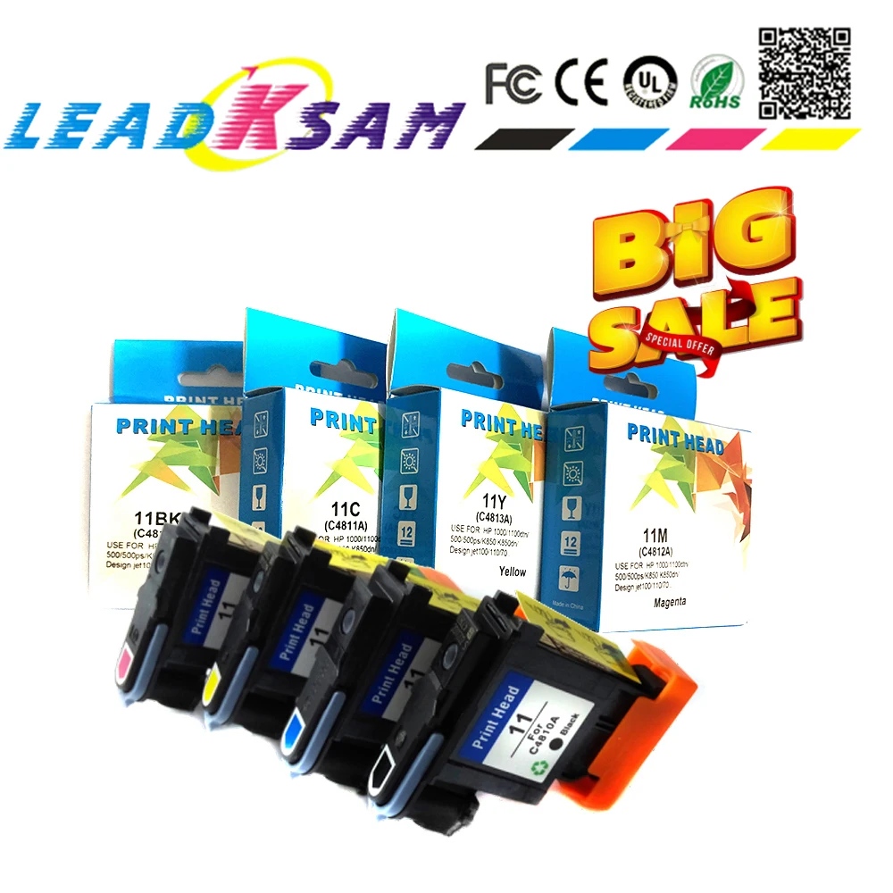 Печатающая головка bigsale совместимая с hp 11 C4810A C4811A C4812A C4813A дизайнерская 70 100 110 111 120