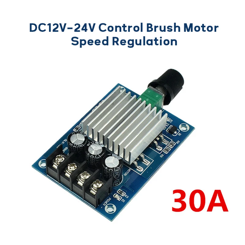

12V24V DC Motor Motor Stepless Variable Speed Controller 30A Brushed Motor Speed Regulator Module Board