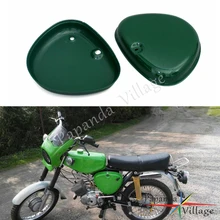 Papanda オートバイスチールグリーン 2 サイドカバー左と右サイドの保護ガード Simson S50 S51 S70
