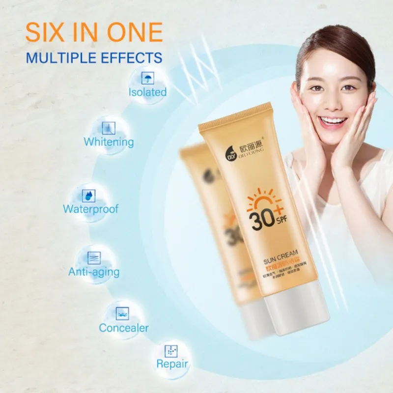 Горячая УФ-излучение SPF 30+ крем для лица, увлажняющий крем, солнцезащитный крем для лица, крем для ухода за кожей