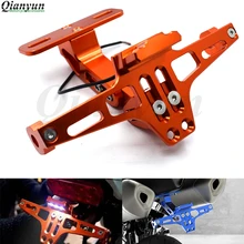 Универсальный CNC алюминиевый мотоцикл регулируемый угол номерной знак кронштейн для Suzuki GSXR600 GSXR750 GSR600 GSR750 SFV650 GLADIUS