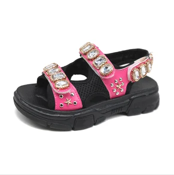 

Rhinestone Sandals Women Vacation Beach Sandales Rome Shoes Woman Sexy Open Toe Sport Sandales Casual Shoes Ladies Shoes 2020