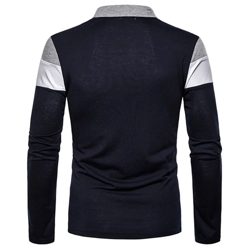 Autumn Fashion Men Long Sleeve Shirts Men Stand Collar Shirts For Striped Patchwork Casual Baseball Jerseys