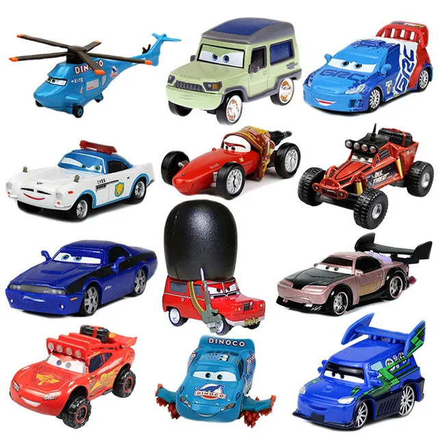 Pixar Car 3 Car 2 McQueen Car Toy 1:55 Die Cast Metal Alloy Model Toy Car 2 Children's Toys Birthday Christmas Gift 1