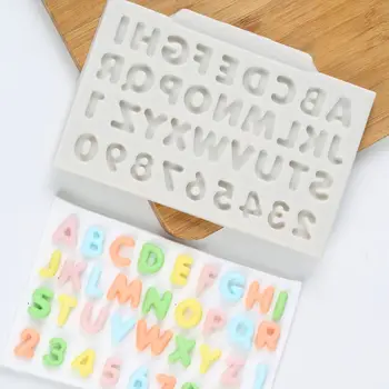 

Alphabet Letter Number Silicone Mold Cake Bakeware Chocolate Confectionery Mould Baking Dish DIY Pastry Cake Decorating Tools