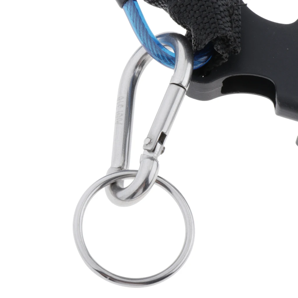 Durable Diving Reef Hook Coil Lanyard Cave Dive Snorkeling Clip Safety Gear Safety Accessories Equipment