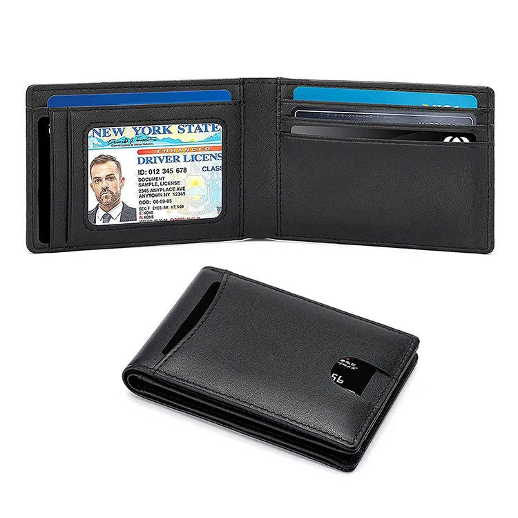 Новинка мужской мини бумажник из натуральной кожи RFID Анти Магнитный Тонкий
