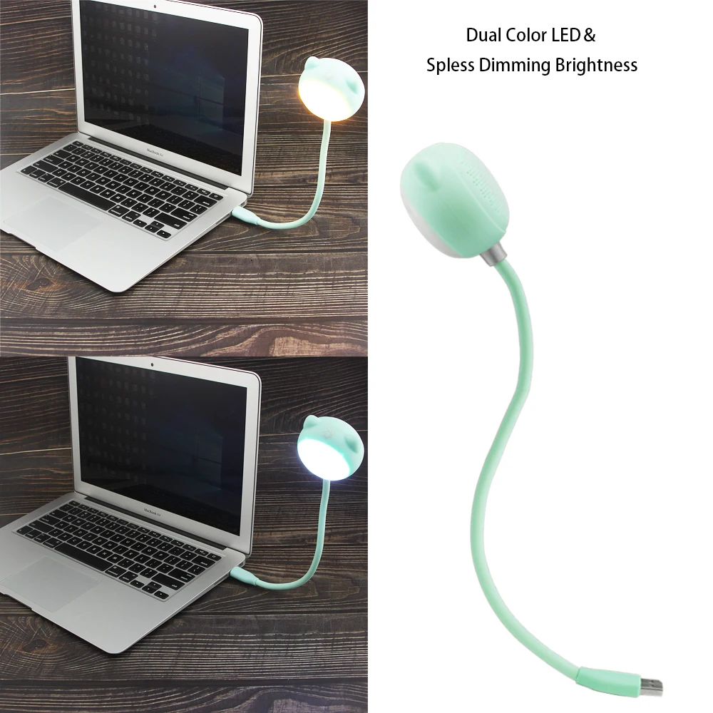 2 In 1 Mini Bluetooth USB LED Llight Speaker Touch Wireless Speakers Adjustable Dimmable Eye Protection Table LED Lamp For Girl