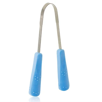 

Oral Care Effective Safe Stainless Steel Cleaning Fresh Breath Portable Long Handle Scraper Lightweight Tongue Cleaner Hygiene