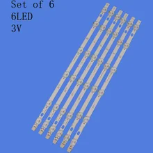 3v New 6pcs/Kit LED strips for VESTEL 42FA5000 42FA8000 VOX LED 42880 VES420UNDL 2D N03 42 VNB Reduced A TYPE REV0.1 30085178