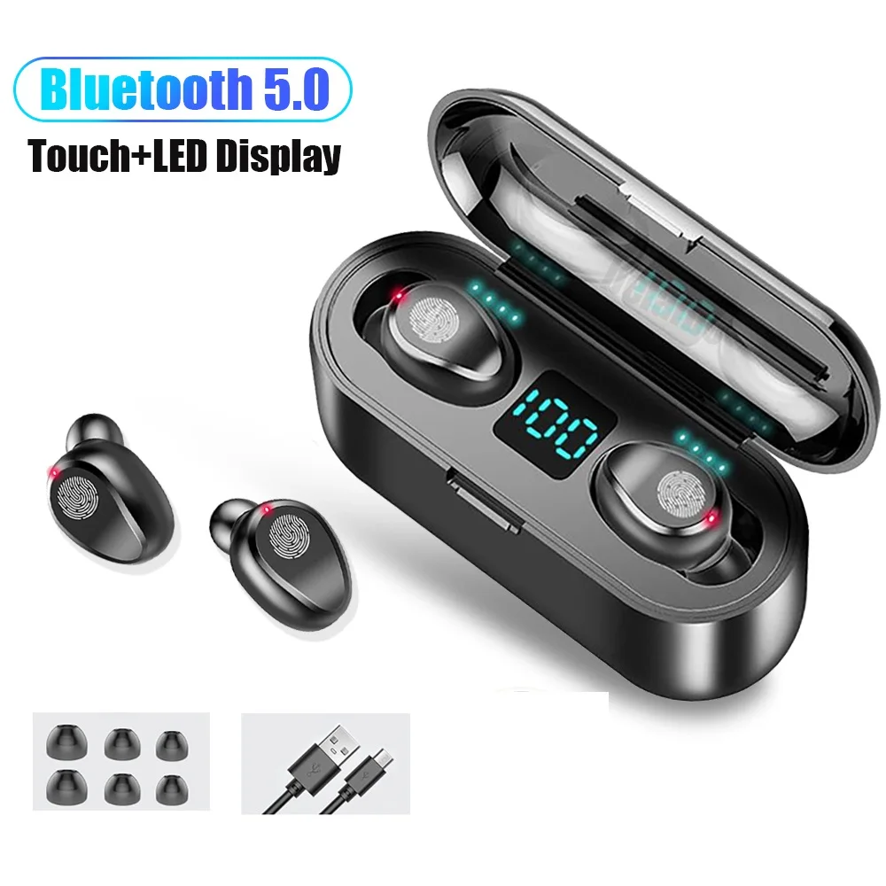 Наушники беспроводные наушники TWS Bluetooth 5 0 с зарядным устройством в ухо стерео