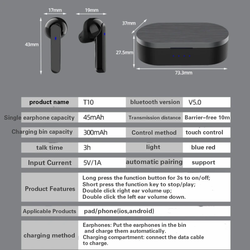 Lenovo HT28 True Wireless Bluetooth 5 0 Headset Stereo Sound HD Noise Reduction Sports Running Music Waterproof