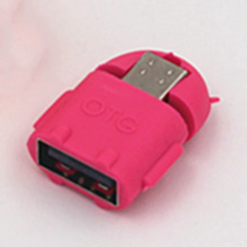 PK Мини в форме робота все микро-usb для устройств на аndroid к USB 2,0 конвертер USB OTG кабель адаптер для планшетных ПК для samsung S3 S4 S5 для Xiaomi - Цвет: PK
