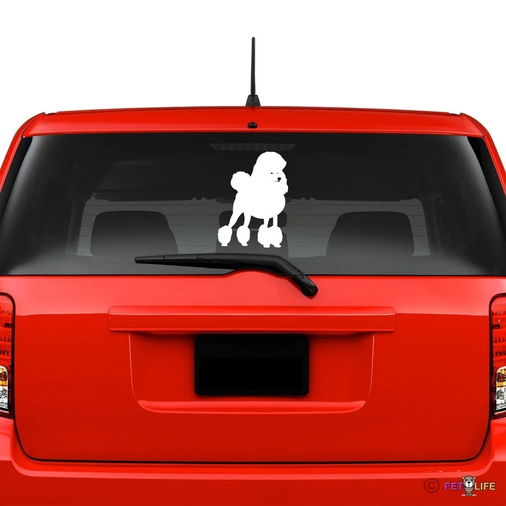 

For Poodle Windshield Sticker Vinyl Auto Window v3 standard car decals