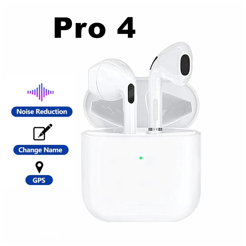 Mini Pro 4 TWS Bluetooth Earphones Hi-Fi Wireless Headphones Airpodding In-Ear Stereo Earbuds Hands-Free Headset For Smart Phone