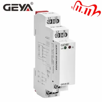 

GEYA GRV8-03 Phase Sequence Relay Phase Failure Relay Din Rail Type 45Hz-65Hz True RMS Measurement Control