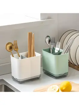 

Cutlery Storage Box for Chopstick Fork Cooking Spoon Spatula Kitchen Drain Rack 91AD