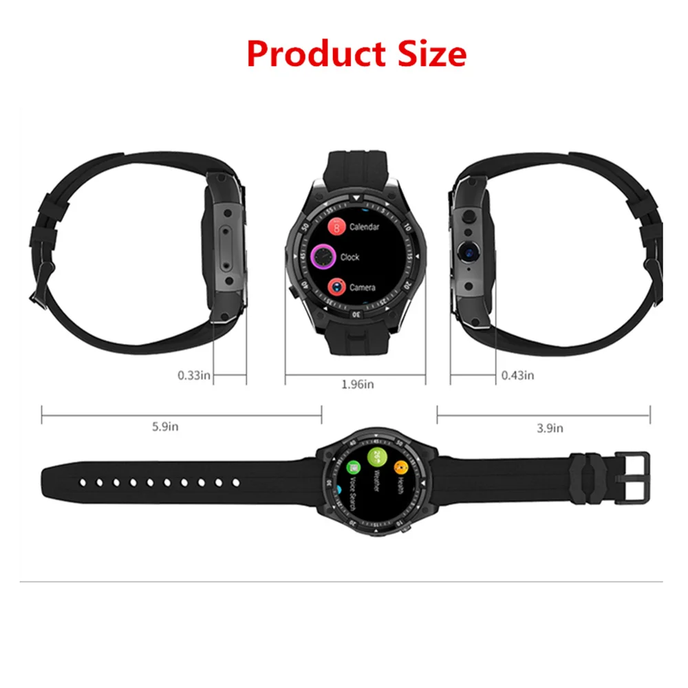  2020 Bluetooth Smart Watch Heart Rate Card Call IP67 Waterproof 3G WiFi GPS Android SmartWatch Men 