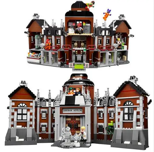 PDF instruction 07055 1743Pcs Batman DC Comics Arkham Asylum Building Blocks Bricks child Toys Chri