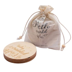 Souvenir de bébé en bois, dispositif de photographie, cadeau de naissance nouveau né 