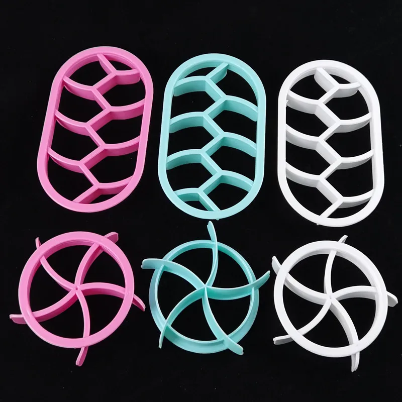 2 Pieces Circle Elliptical Circle Bread Circle Plastic Cake Cookie Bread Pressing Die DIY Home Bakery Modeling Tool