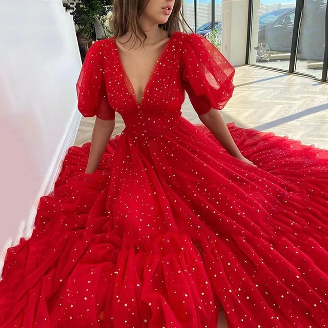 Scarlet Red Prom Dress