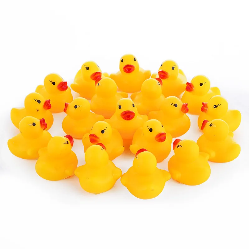 

Play with Water Small Yellow Duck Mini Bath Toy Infant Play with Water Little Duck Vinyl Children'S Educational Toy Wholesale