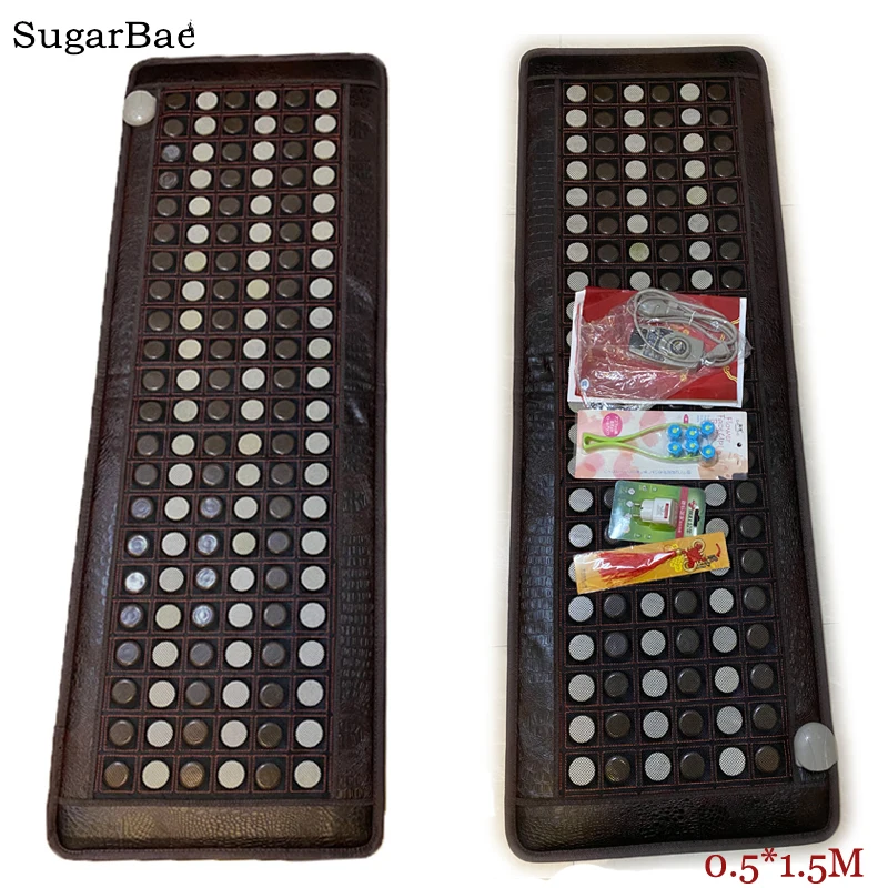 

Jade beauty Sofa Heating Mattress Physiotherapy Health Care Stone Tourmaline Single Electric Heating Mat