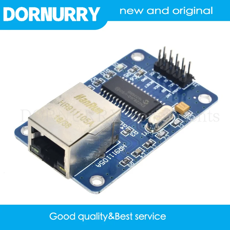 

Free Shipping ENC28J60 STM32 3.3V LAN Ethernet Network Board Module 25MHZ Crystal AVR 51 LPC