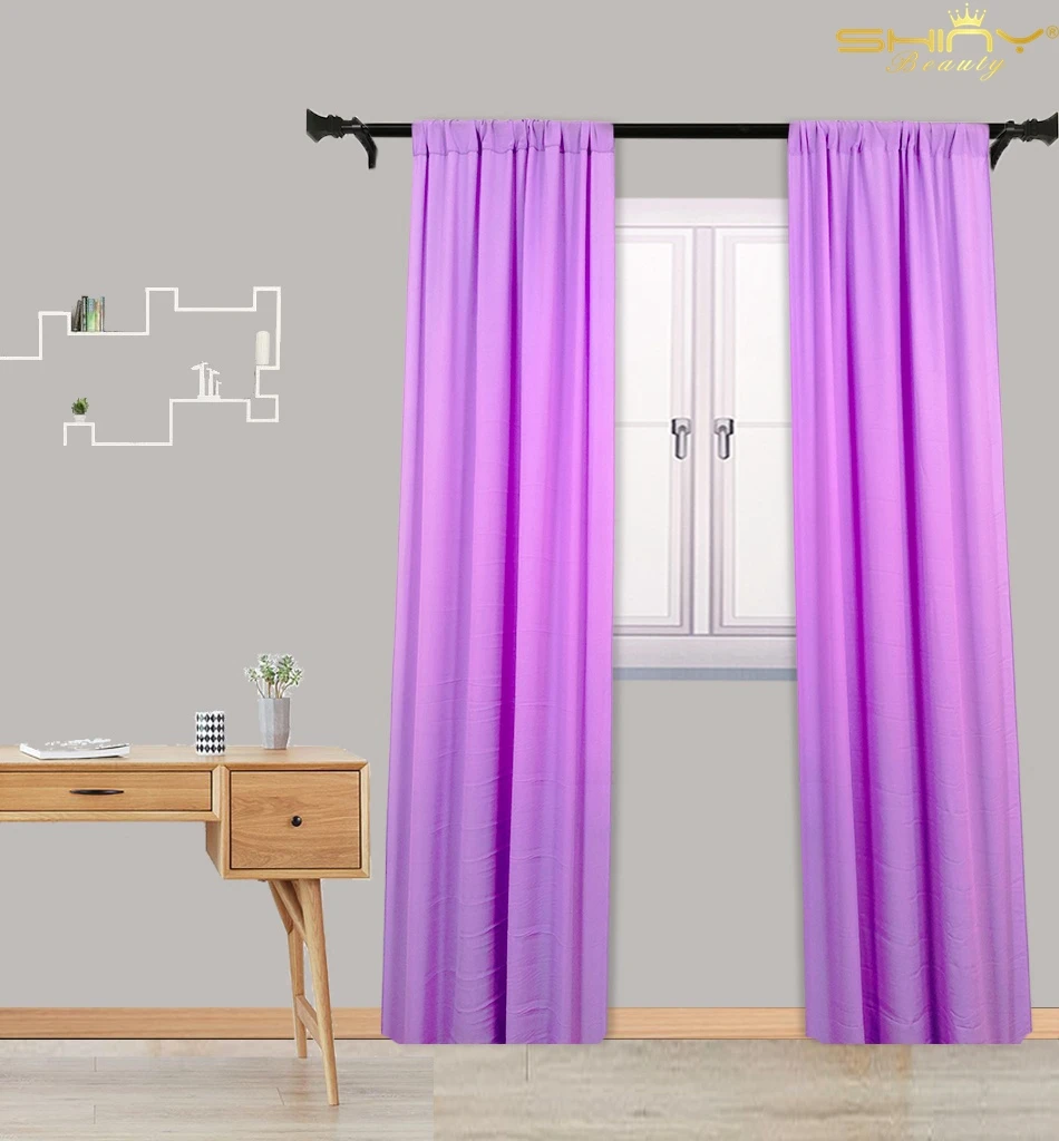 

Baby Room Chiffon Curtain 60x90cm Light Purple Short Sheer Curtain Decoration Curtains for Living Room-M190907