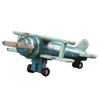 

1 Pc Desktop Adornment Double-layer Craft Airplane Adornment Resin Airplane Model for Store Home Decor Gift