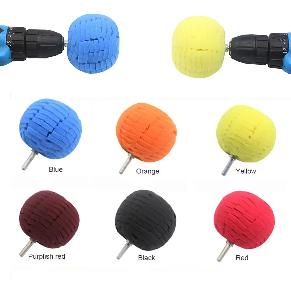 

2PCS Auto Care Buffing Ball Finishing Pad Car Polishing Waxing Sponge Auto Detailing Tools Car Accessories Motorcycle Car Polish