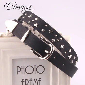 

Elimiiya Punk Style Ladies Belt Fashion Trend Studs Decorative Jeans Ladies Belts