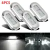 3 LED 12V Boat Stair Deck Side Marker Light 4Pcs Indicator Turn Signal Lighting Taillights For Marine Yacht RV Campers Trailer ► Photo 3/6