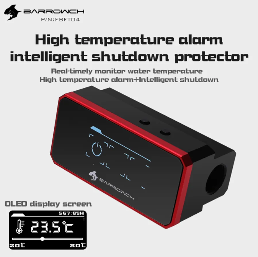Многорежимный защитный OLED дисплей Barrowch FBFT04 с сигнализацией при перегреве и