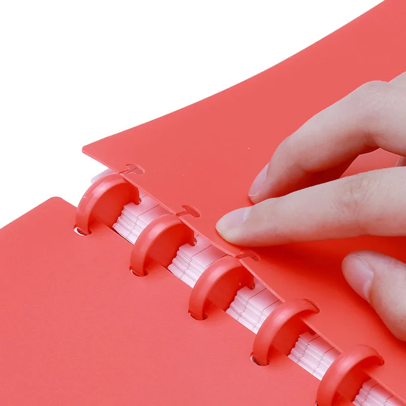 Mushroom Hole Loose-leaf A5 Planner Cover For Discbound Notebook Mushroom Discs Rings Binding Binder Shell T-hole Accessories